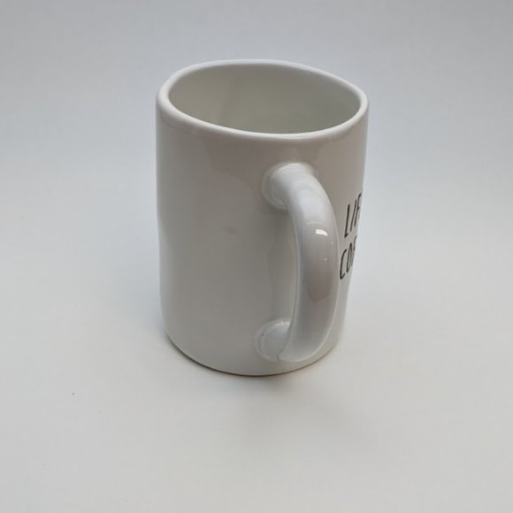 Artisan-style "Life Happens Coffee Helps" Mug - Picture 4 of 6